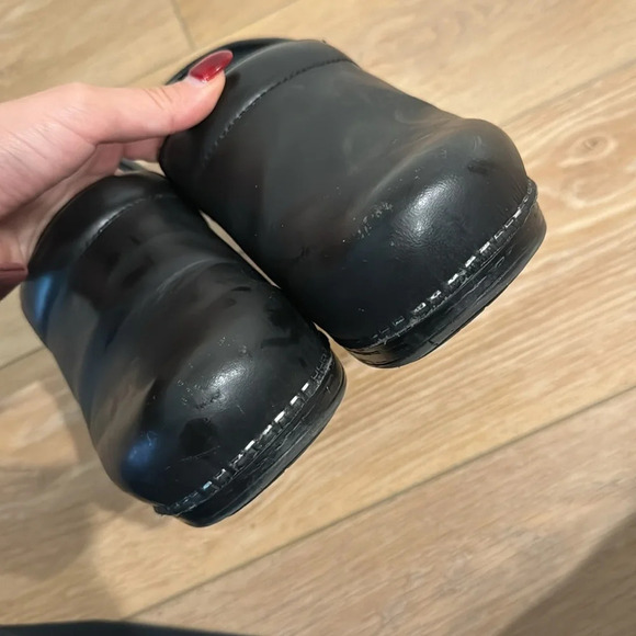 Dansko Professional Black Cabrio leather clogs women size 40 - Picture 9 of 10